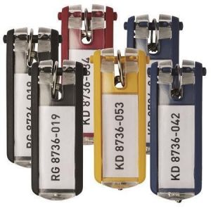 Klip na klíče "KEY CLIP", mix barev, plast, DURABLE 195700