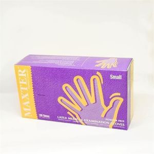 Ochranné rukavice, béžová, jednorázové, latexové, 5,7 g, vel. M, 100 ks, nepudrované, 1005