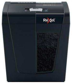 Skartovací stroj "Secure X10", křížový řez, 10 listů, REXEL