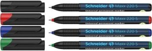 Permanentní popisovač "Maxx 220 S", 4 barvy, 0,4mm, OHP, SCHNEIDER