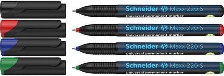 Permanentní popisovač "Maxx 220 S", 4 barvy, 0,4mm, OHP, SCHNEIDER