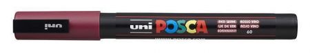 Dekorační popisovač "Posca PC-3M", červené víno, 0,9-1,3 mm, UNI