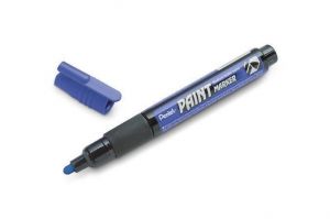 Popisovač "MMP20", modrá, 2 mm, kuželový hrot, PENTEL MMP20-CO