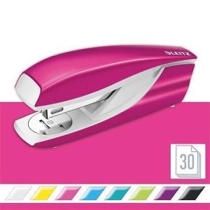 Sešívačka "Nexxt Wow 5502", metalická růžová, 24/6, 26/6, 30 listů, LEITZ