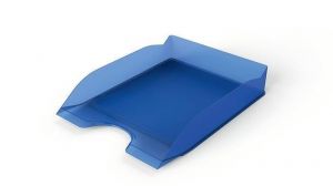Odkladač "Basic", transparentní modrá, plast, DURABLE 1701674540