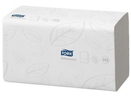Ručníky, papírové, skládané, systém H3, TORK "Advanced Z", bílé