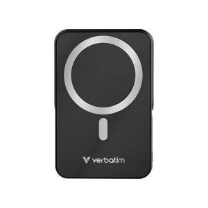 Magnetická powerbanka "Charge n Go", černá, bezdrátová, 10 000 mAh, VERBATIM 32264