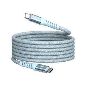 USB kabel, modrá, USB-C / USB-C, 1,2 m, 60W, magnetický, VERBATIM 31852