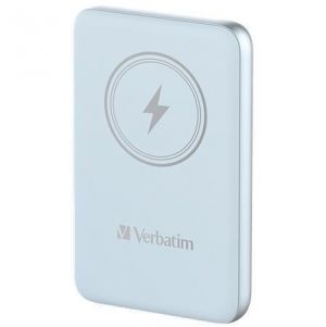 Power banka s magnetickým bezdrátovým nabíjením "MCP-10", modrá, 10000 mAh, VERBATIM 32247