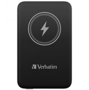 Power banka s magnetickým bezdrátovým nabíjením "MCP-10", černá, 10000 mAh, VERBATIM 32245