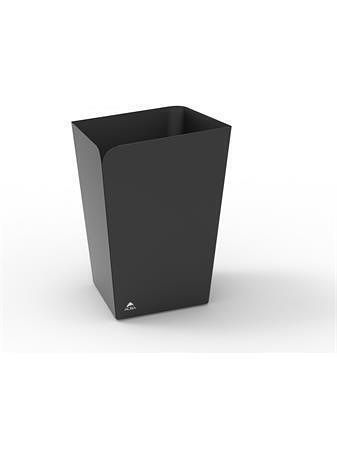 Odpadkový koš, černá, kov, 18 l, ALBA ODCORB N