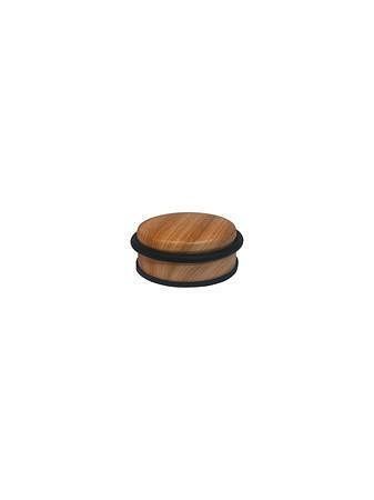 Dveřní zarážka, vzhled dřeva, ocel / elastomer, DOORSTOP W