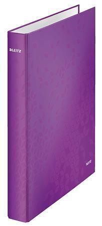 Pořadač čtyřkroužkový "Active Wow", purpurová, polaminovaný karton, 40 mm, LEITZ