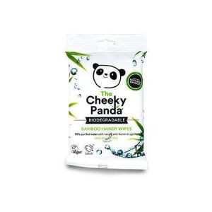 Vlhčené ubrousky na ruce, bambusové, rozložitelné, 12 ks, CHEEKY PANDA HANDWMUL12X6