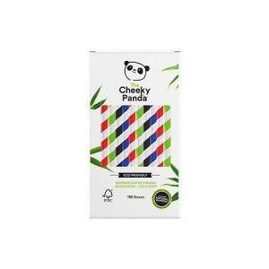 Brčko, mix barev, bambusové, rozložitelné, velikost XL, 100 ks, CHEEKY PANDA STRWMULTIEWX2