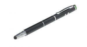 Dotykové pero "Stylus", černá, pro dotykové obrazovky, 4 v 1, LEITZ