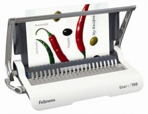 Vazač "Star+ 150", vazba plastovým hřbetem, manuální, 150 listů, FELLOWES