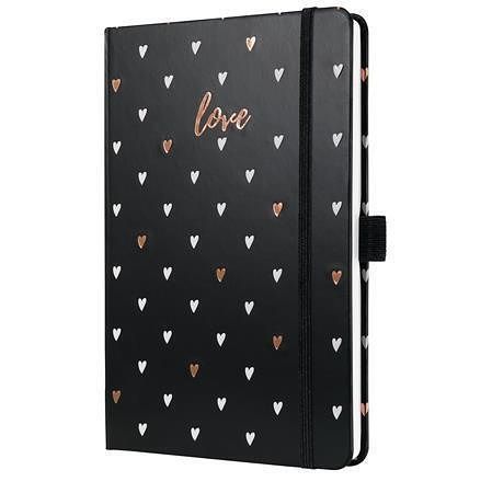 Diář "Jolie", Dark love, A5, týdenní, 2026, tvrdé desky, SIGEL J6335