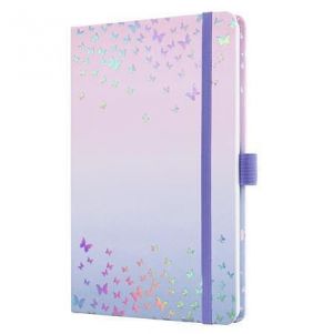 Diář "Jolie", Butterfly Confetti Candy, A5, týdenní, 2026, tvrdé desky, SIGEL J6347