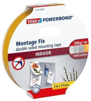 Lepicí páska "Powerbond 55741", oboustranná, pro interiér, 19 mm x 5 m, TESA 55741-00003-0