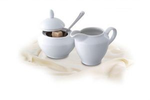 Konvička na mléko, porcelánová, 15 cl, ROTBERG "Basic", bílá