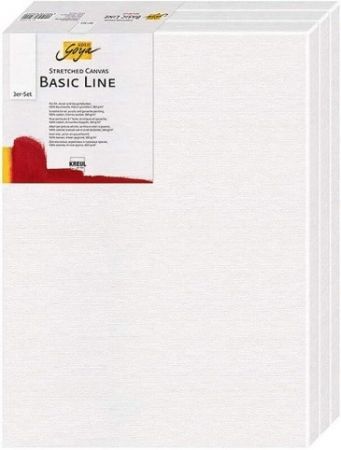 Malířské plátno Basic Line 30 x 40 cm, sada 3ks, KREUL