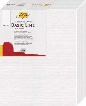 Malířské plátno Basic Line 24 x 30 cm, sada 3ks, KREUL