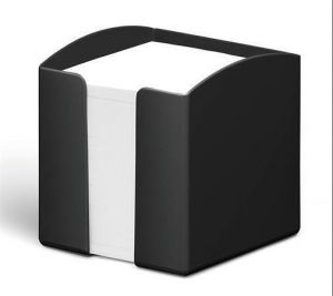 Stojánek na papírové bločky "ECO", černá, plast, 100 x 100 mm, DURABLE