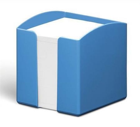 Stojánek na papírové bločky "ECO", modrá, plast, 100 x 100 mm, DURABLE