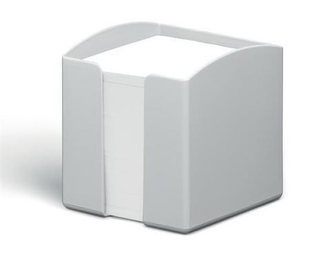 Stojánek na papírové bločky "ECO", šedá, plast, 100 x 100 mm, DURABLE
