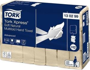 Ručník "Xpress® Soft Multifold", skládací, 2 vrstvý, 180 listů, H2 systém, Advanced, TORK 