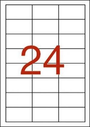 Etiketa, bílá, 64,6 x 33,8mm, voděodolná, polyester, 480ks/bal., APLI