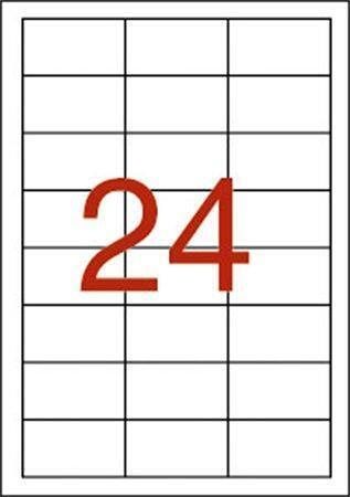 Etiketa, bílá, 64,6 x 33,8mm, voděodolná, polyester, 480ks/bal., APLI