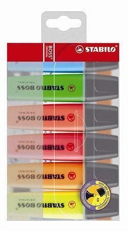 Zvýrazňovač "BOSS original", 6 barvy, 2-5mm, STABILO