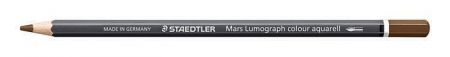 Akvarelová pastelka "Mars Lumograph 104", tmavě hnědá, šestihranná, STAEDTLER 104-79