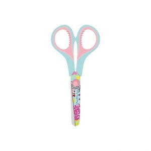 Nůžky "GOOD VIBES", tyrkysová/růžová, dětské, 13 cm, MITAMA 61286-90167