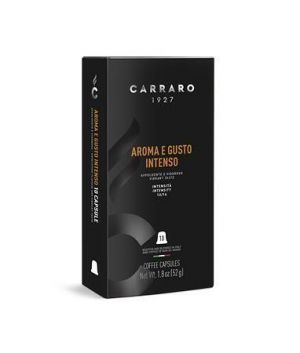 Kávové kapsle "Aroma E Gusto Intenso", kompatibilní s Nespresso, 10 ks, CARRARO CAR043