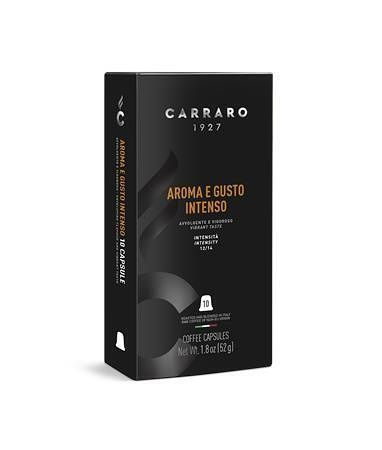 Kávové kapsle "Aroma E Gusto Intenso", kompatibilní s Nespresso, 10 ks, CARRARO CAR043