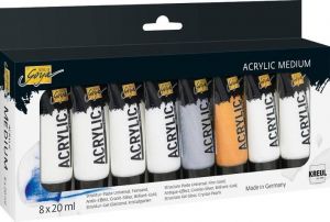 Sada Akrylové médium "SOLO GOYA", 8 tub, 20 ml v tubě, KREUL