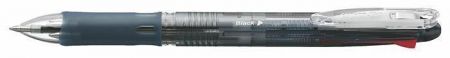 Kuličkové pero "Clip-on Slim 4C", 4 barvy, 0,24 mm, stiskací mechanismus, transparen