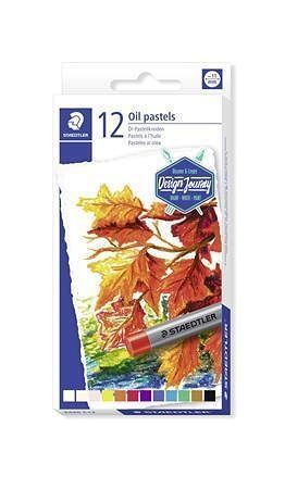 Olejové pastely "Design Journey", sada, 12 barev, STAEDTLER