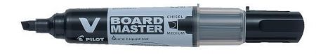 Popisovač na bílou tabuli "V- Board Master", černá, 2,3 mm, klínový hrot, PILOT
