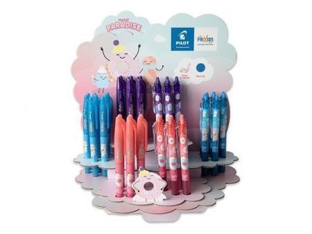 Roller "Frixion Ball Fancy"+ "Frixion Clicker Fancy", displej/48 ks, mix barev, 0,35 mm, P