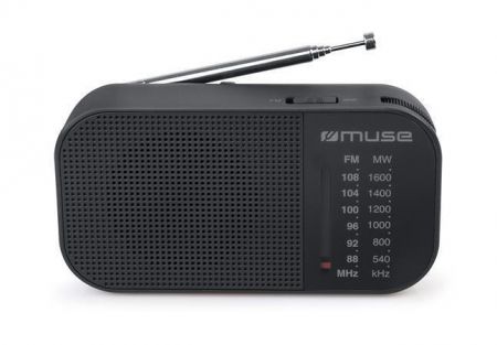Přenosné rádio "M-025R", černá, MUSE M-025 R