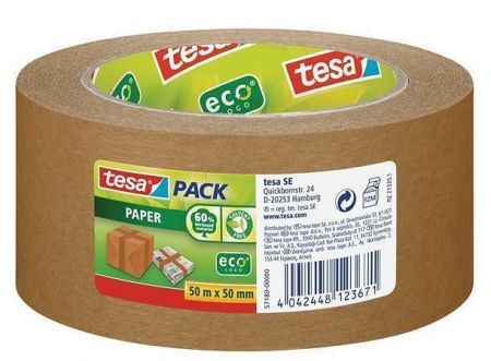 Balící páska "tesapack® 57180", ekologická, 50 mm x 50 m, TESA