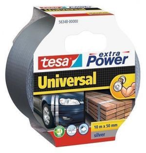 Textilní páska "extra Power 56348", stříbrná, 50 mm x 10 m, univerzální, TESA