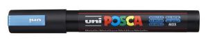 Akrylový popisovač "Posca PC-5M", kovově modrá, 1,8-2,5 mm, UNI 2UPC5MMK