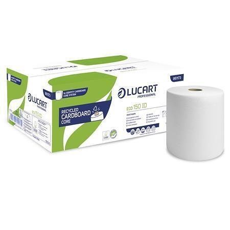 Papírové ručníky "Eco 150 ID", bílá, 2-vrstvé, 6 rolí, LUCART 861173
