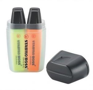 Zvýrazňovač "Boss Big Box", mix barev, 2-5mm, 4ks/bal., STABILO