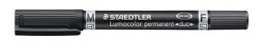 Permanentní popisovač "Lumocolor 348 Duo", černá, kuželový hrot, F/M, oboustranný, STAEDTL